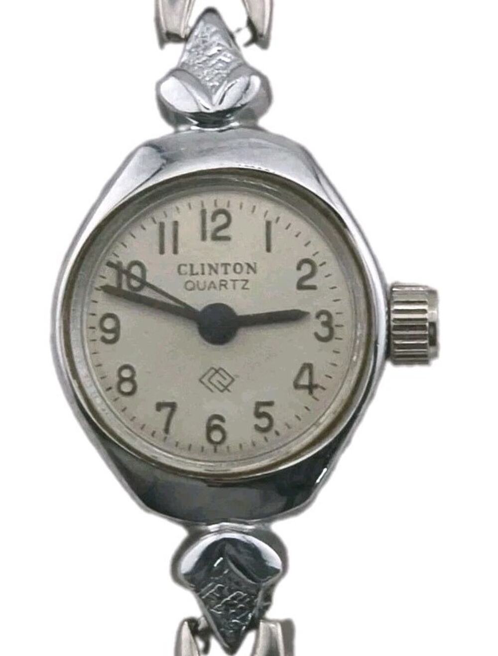 Vintage Clinton Benrus Cocktail Quartz Watch Expansion Band New Battery Runs